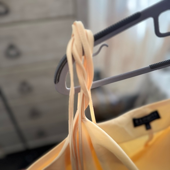 Eloquii Light Yellow Dress with Cowl Neck - Picture 3 of 3